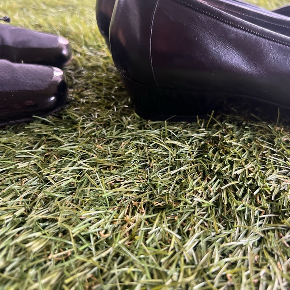 Two pairs for $30- Salvatore Ferragamo Black Leather Flats & Loafers - Picture 3 of 10